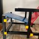 “Red and blue” lounge chair in the style of Gerrit Rietveld