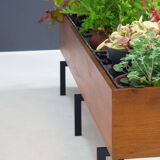 Vintage extra large teak planter