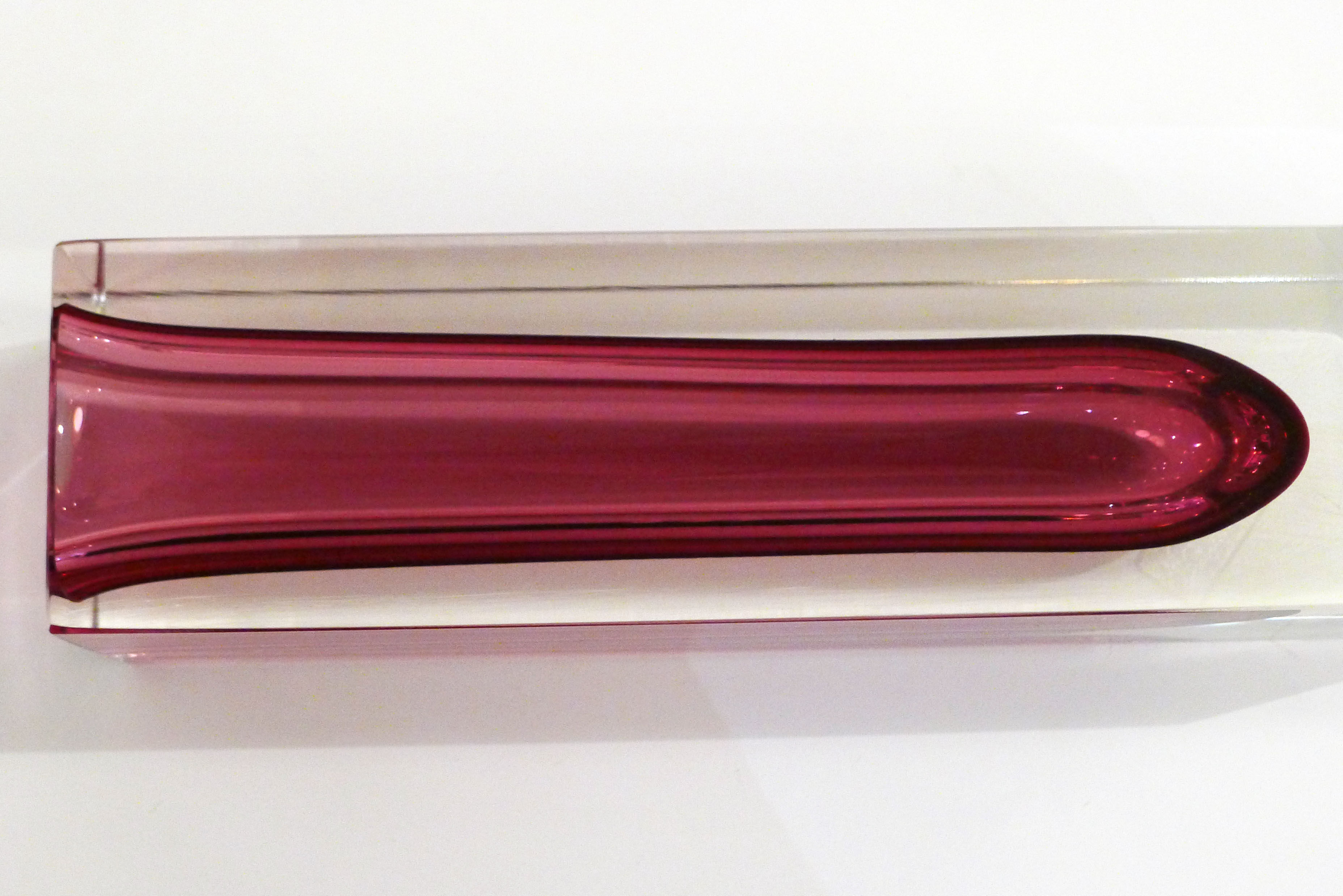 Large sommerso vase, Murano glass