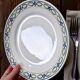 Antique ironstone plates from St Amand with a garland