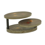 Metal and ceramic coffee table Vallauris