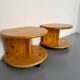 Side table, end table X2, solid pine, 1970s design.