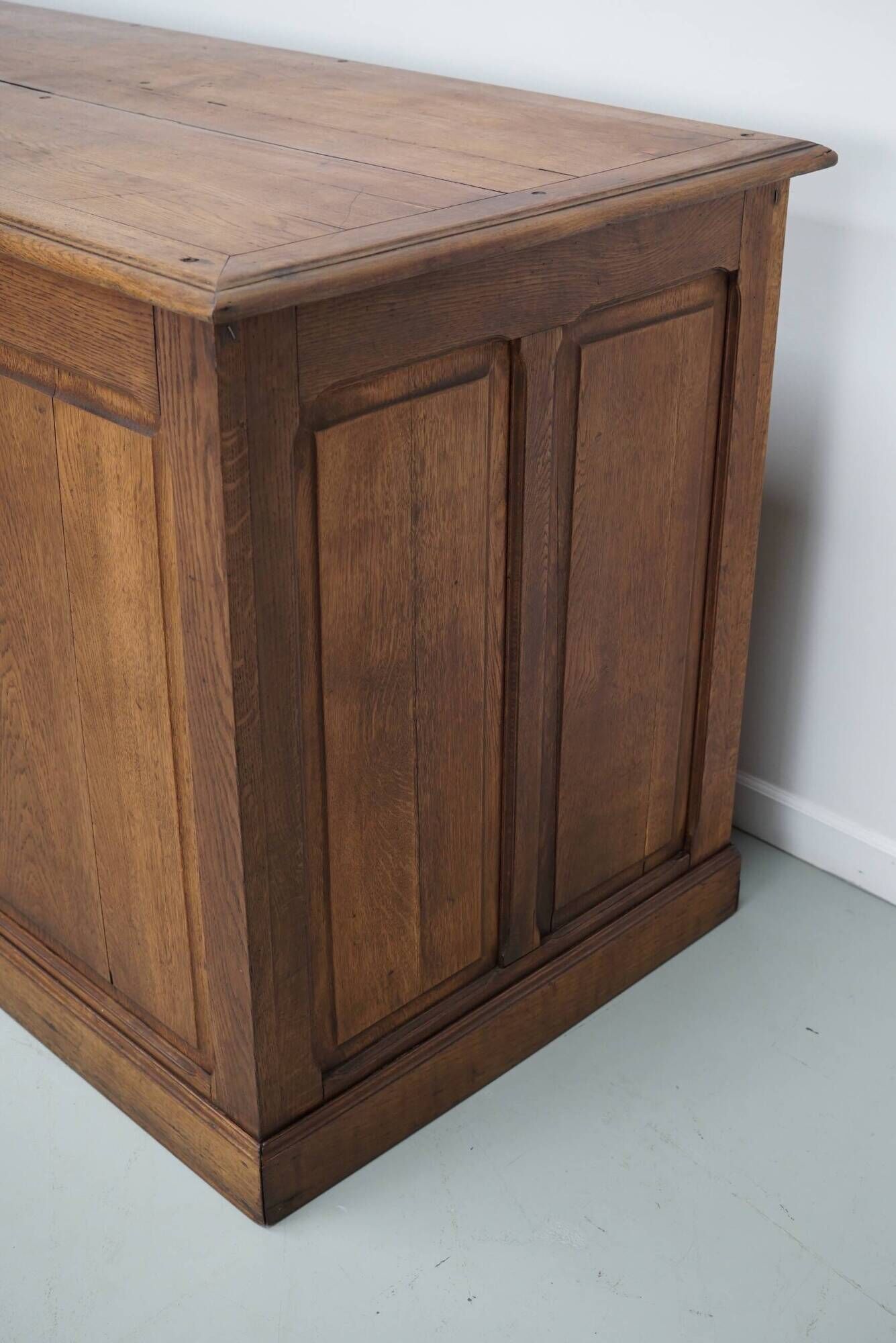 Antique French Oak Apothecary / Filing Cabinet / Kitchen Island, 1920/30s