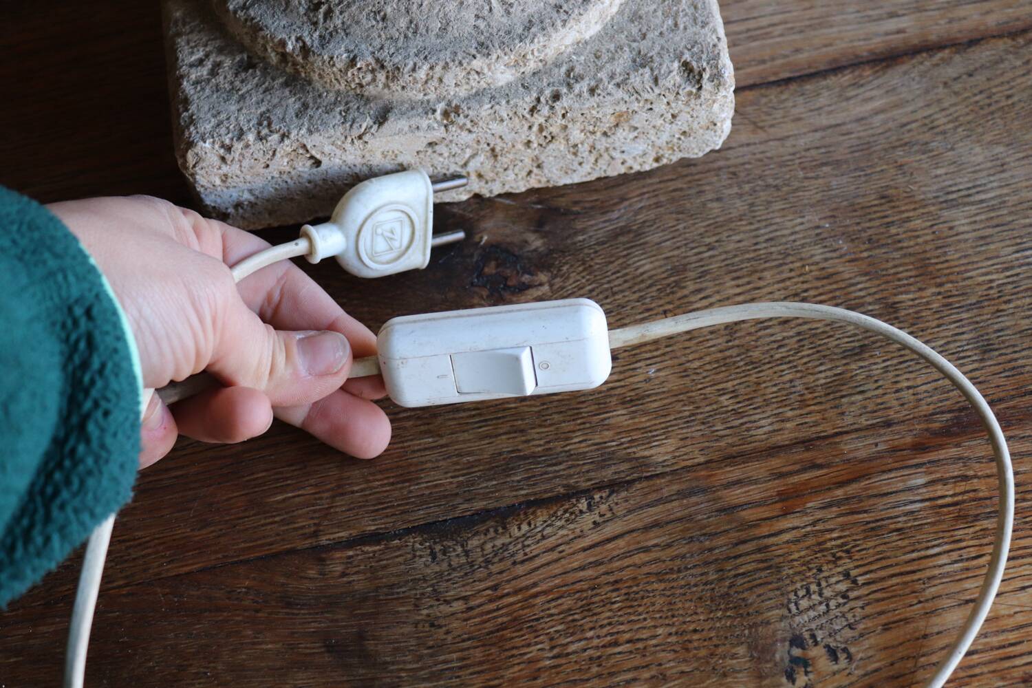 Vintage stone lamp – 1970s