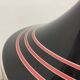 Vintage plastic meblo guzzini black trumpet hanging lamp , 1980’s