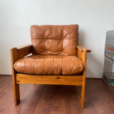 Pine armchair 1970s