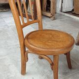 Old small Fischel children's chair with Pierrot decor