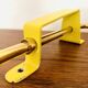 Adjustable Brass and Wicker Arc Sconce