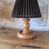 Lampe à poser en bois tourné