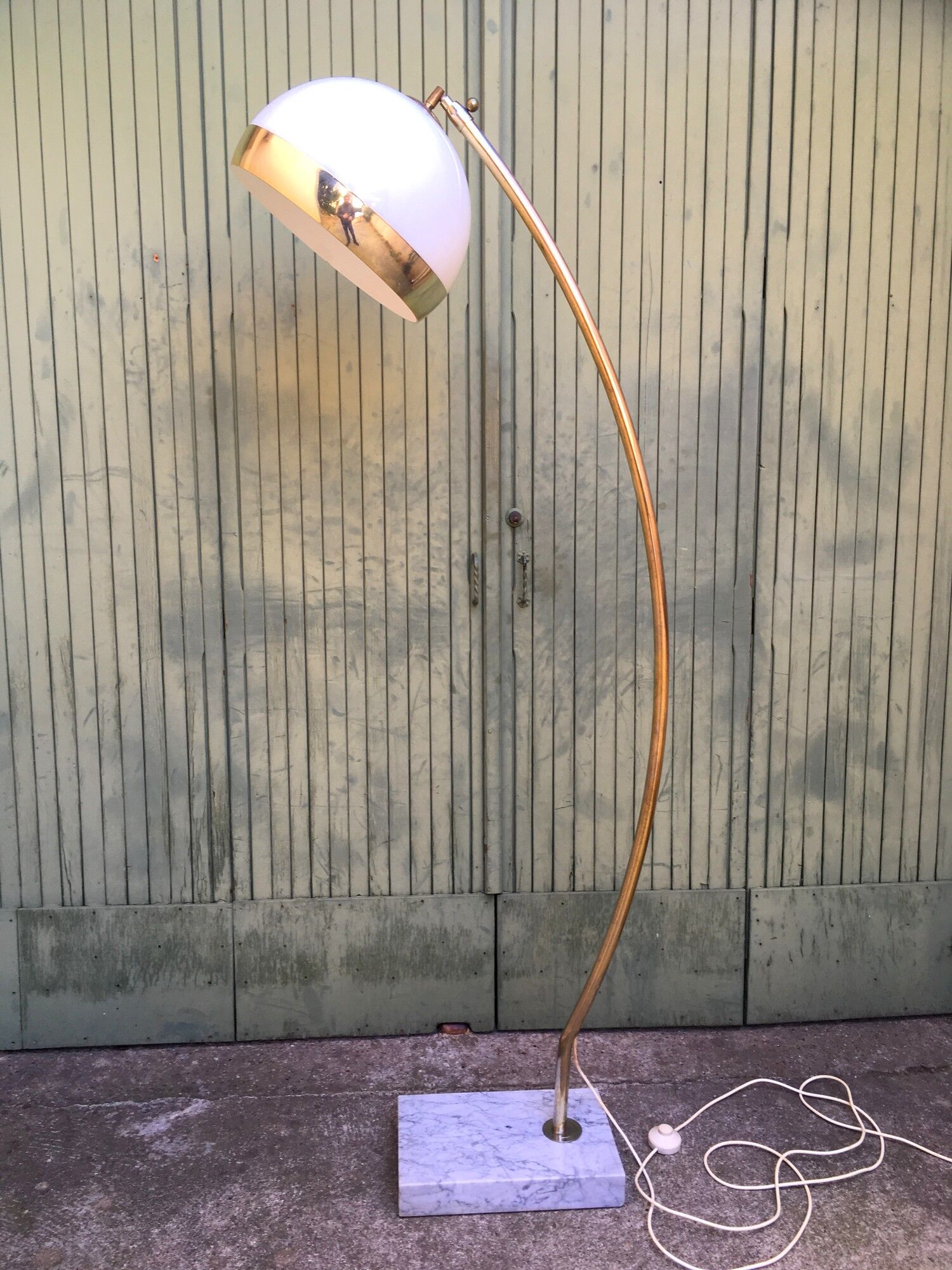 Lampadaire arc télescopique vintage années 70