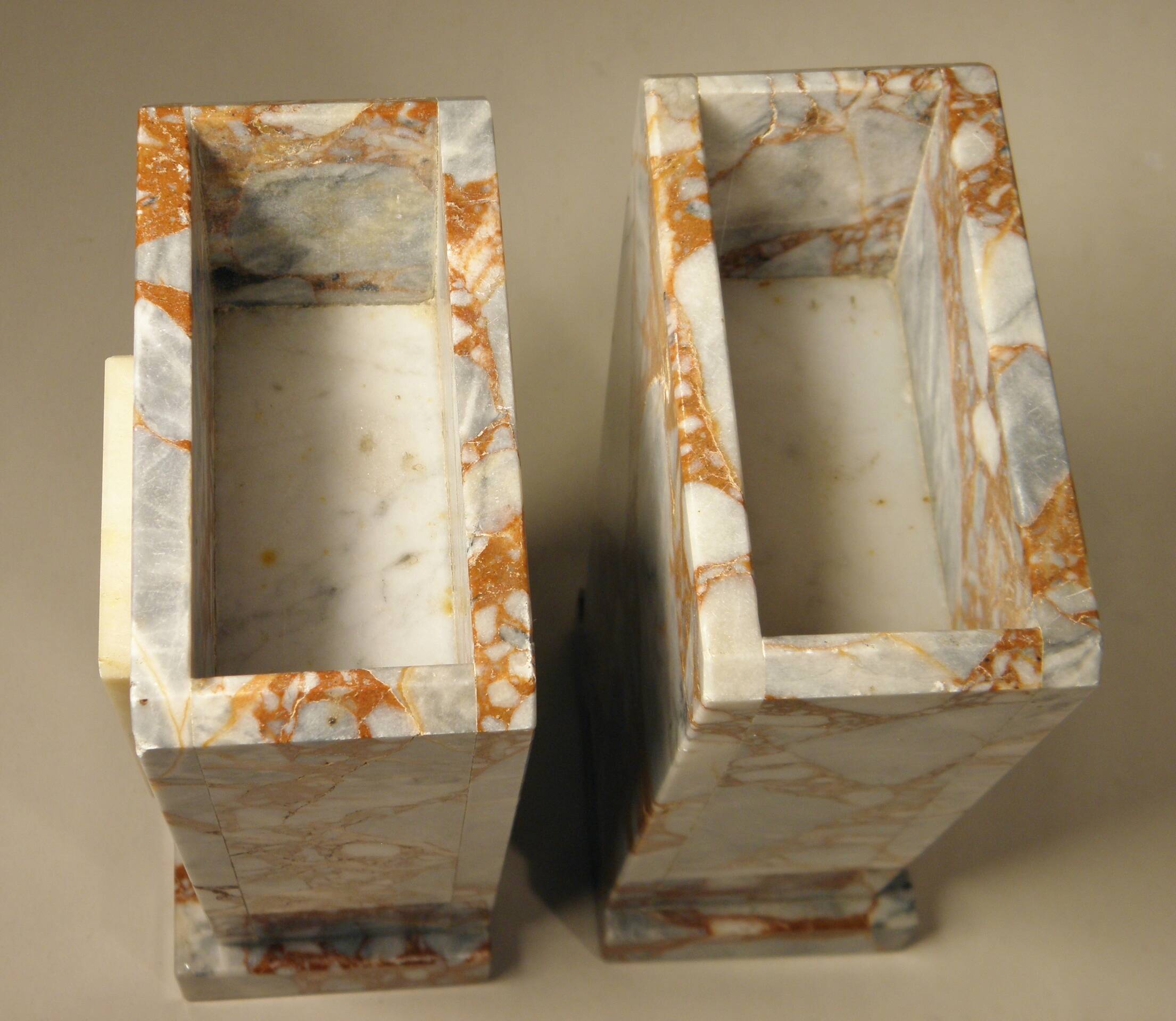 Pair of marble bookends