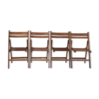 Set of 4 folding chairs