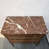 Commode style transitoire en marqueterie