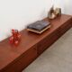 Low mahogany furniture, Danish design, 1970s, made in Denmark.