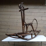 Rattan rocking horse