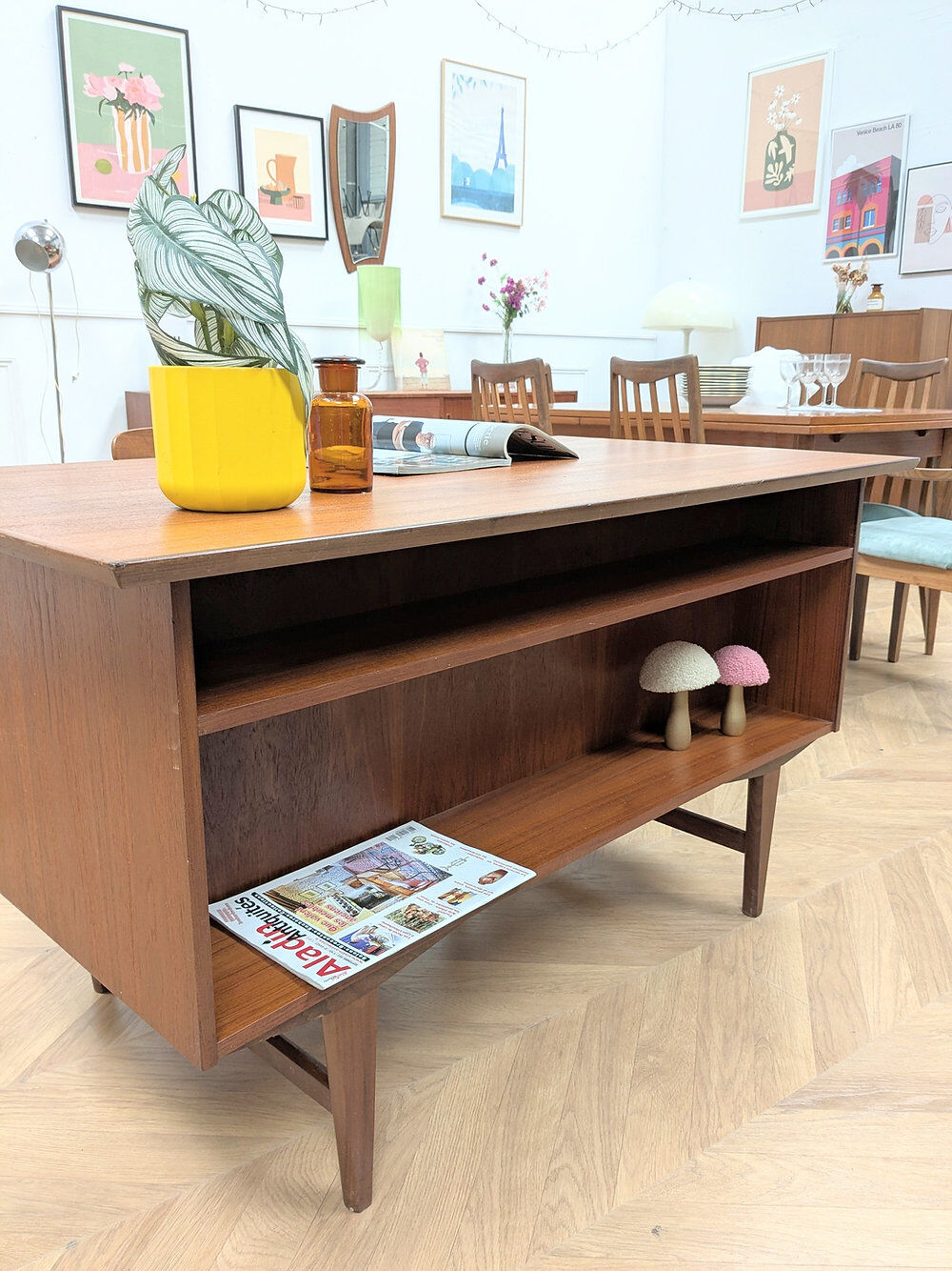Vintage Danish teak desk