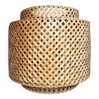 Suspension in woven natural bamboo