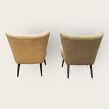 2 mid century cocktail chairs