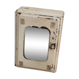 Metal medicine cabinet mirror