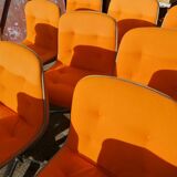 Set of 12 vintage Steelcase Strafor office chairs by Randall Buck