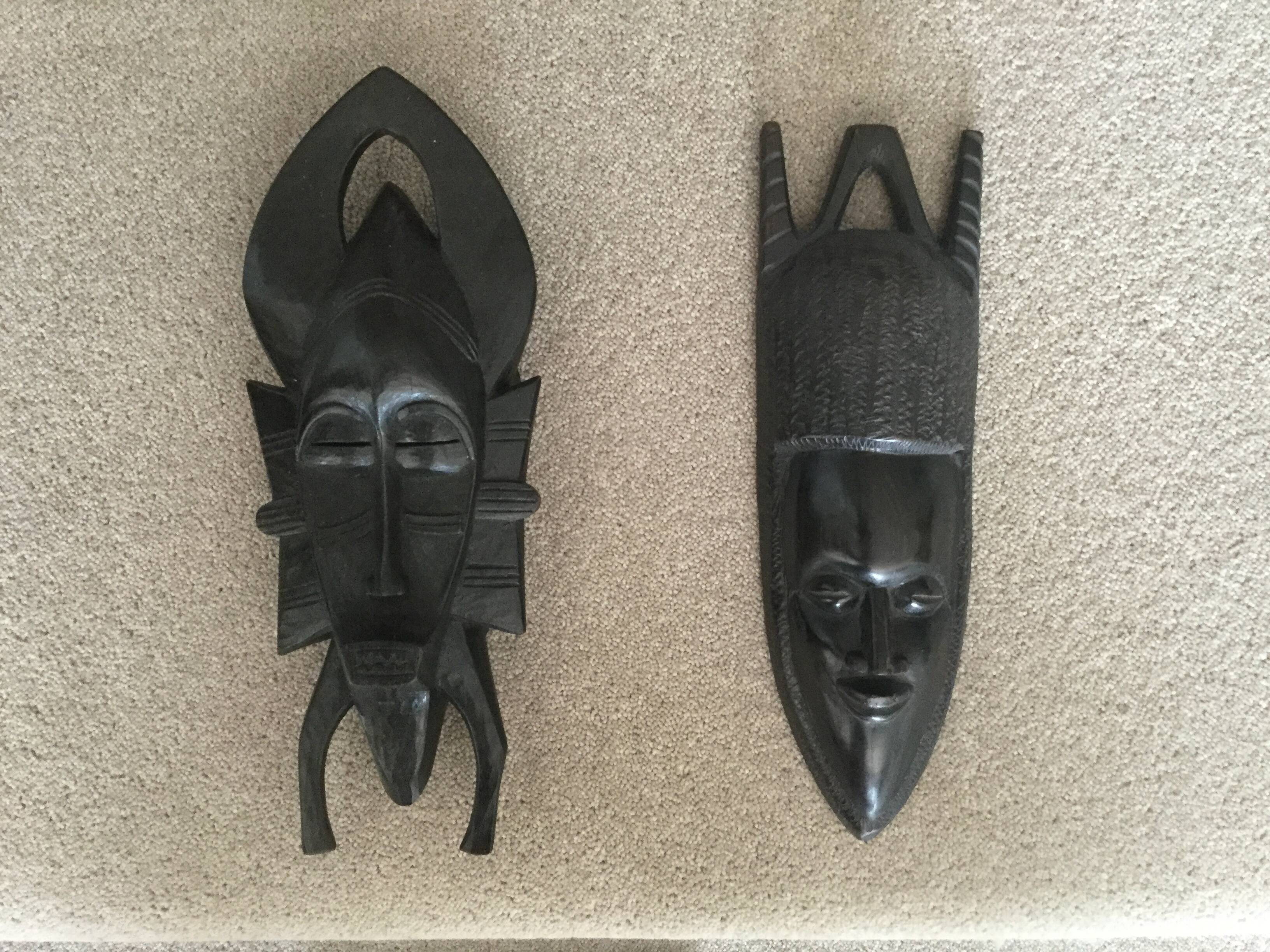 tribal art - 2 african masks