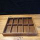Wooden and glass wall window - 10 lockers - 80s