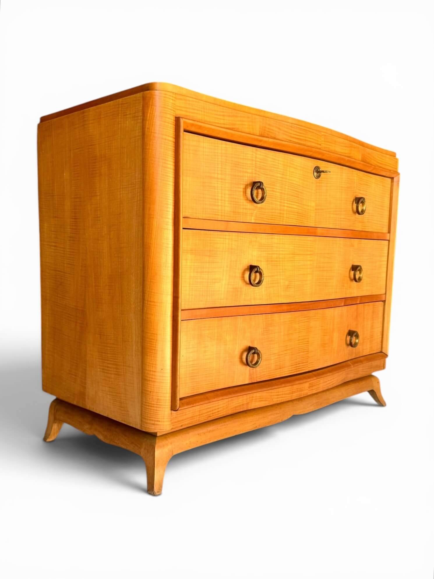 Commode en sycomore René Prou, vers 1940