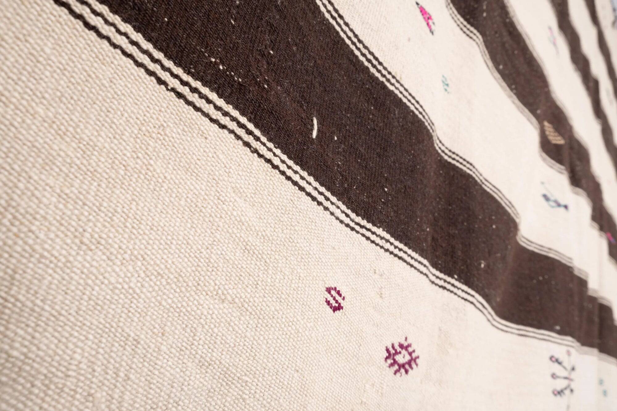 Kilim turc vintage tissé main 177x345 cm