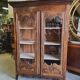 Showcase bibliotheque louis xv in chene of the xix th century