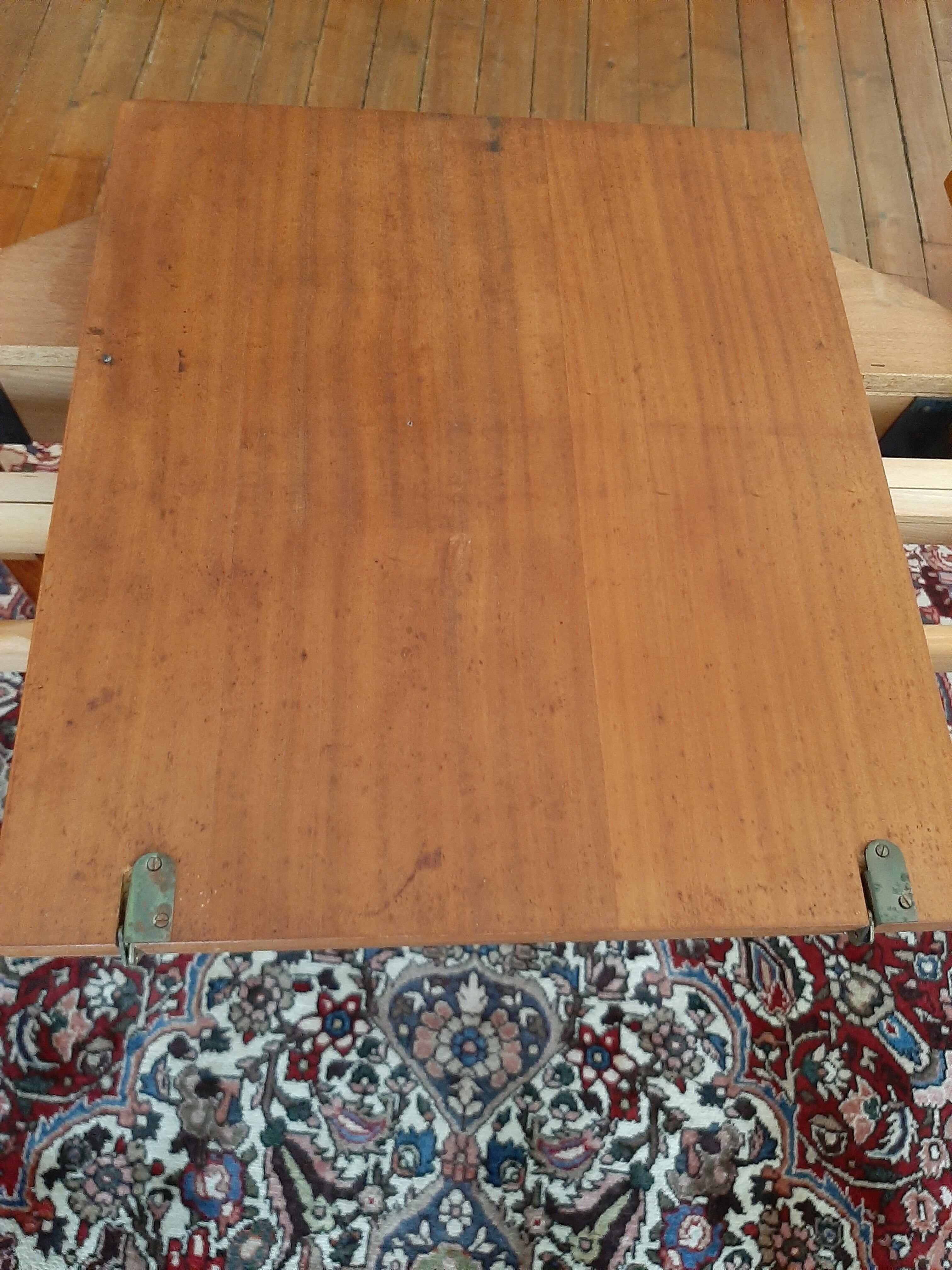 Table ronde extensible scandinave teck vintage