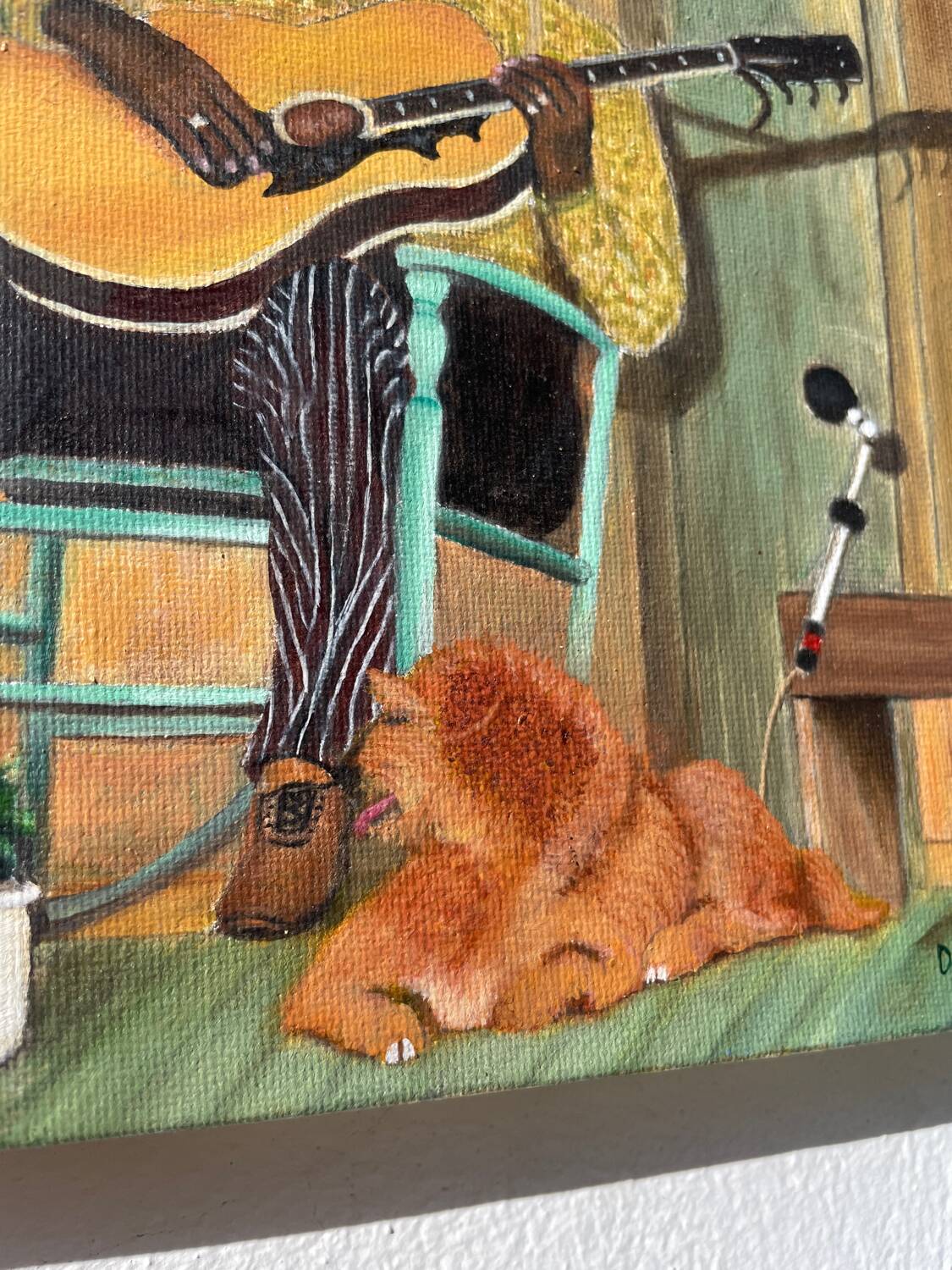 Tableau d’un guitariste signé Pinson