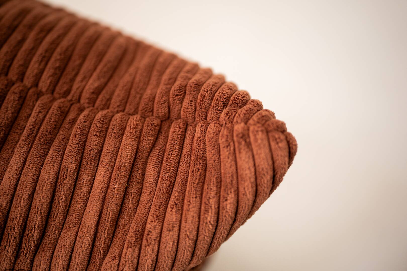 Togo set 2- seater sofa and armchair in brown Corduroy