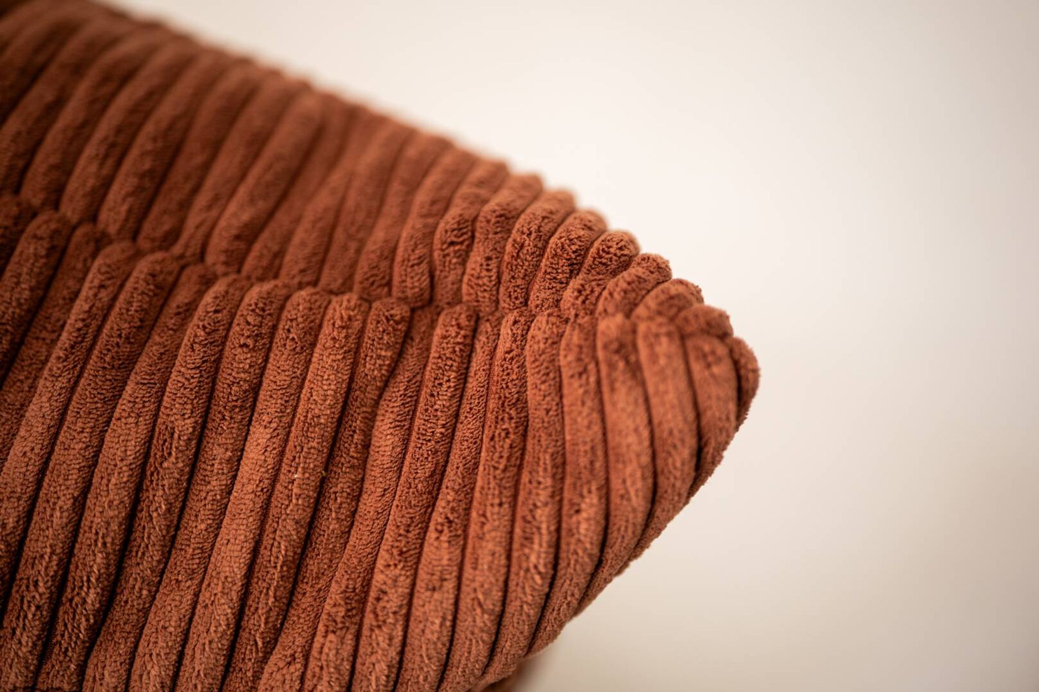 Togo set 2- seater sofa and armchair in brown Corduroy