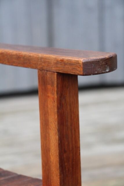 Chair Reconstruction solid oak France 1950