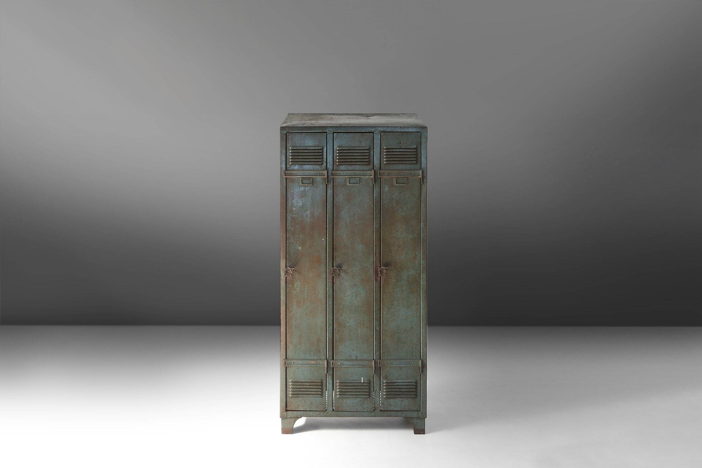 Antique Industrial Storage Locker, France ca. 1910