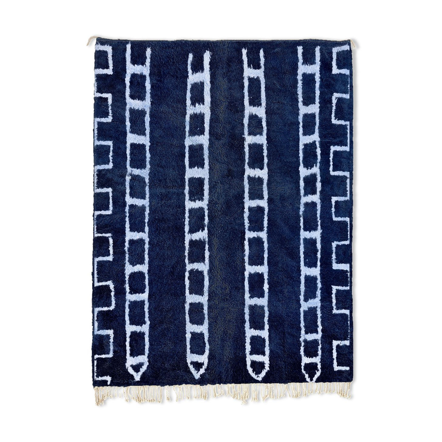 Modern Moroccan carpet blue