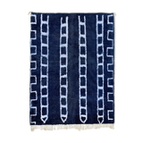 Modern Moroccan carpet blue