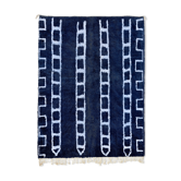 Modern Moroccan carpet blue