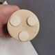 A set of painted ceramic candlesticks from Danish Fyrkat, 1970-80s.