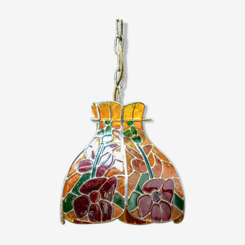 Lampe suspension pate de verre