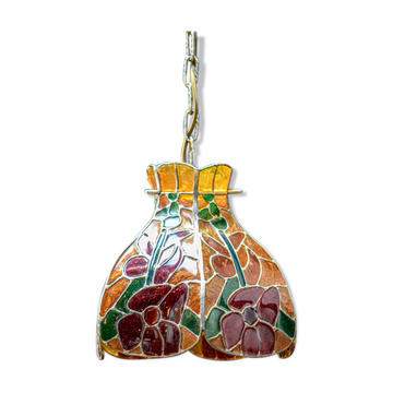 Glass paste pendant lamp