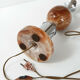 Pied de lampe de table 1970 marbre & chrome