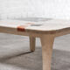 Vintage Geometric Tesselated Faux Stone Coffee Table, Italy 1980's