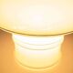 Vintage glass table lamp from the 70s, space age mushroom.