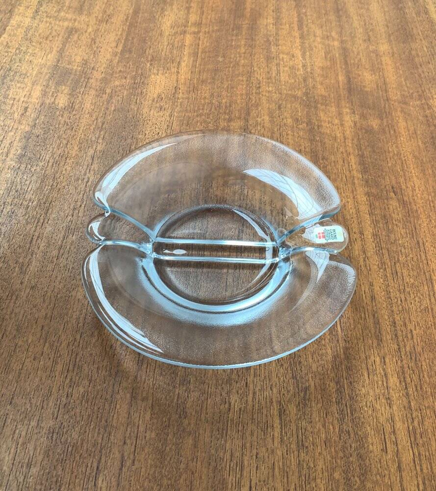 Vintage Danish glass bowl by Holmegaard, 1970s.