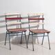 Chaises de jardin anciennes (c.1920). Ensemble de 2 pièces #1