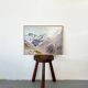 Painting "Mountain", oil on hardboard