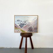 Painting "Mountain", oil on hardboard