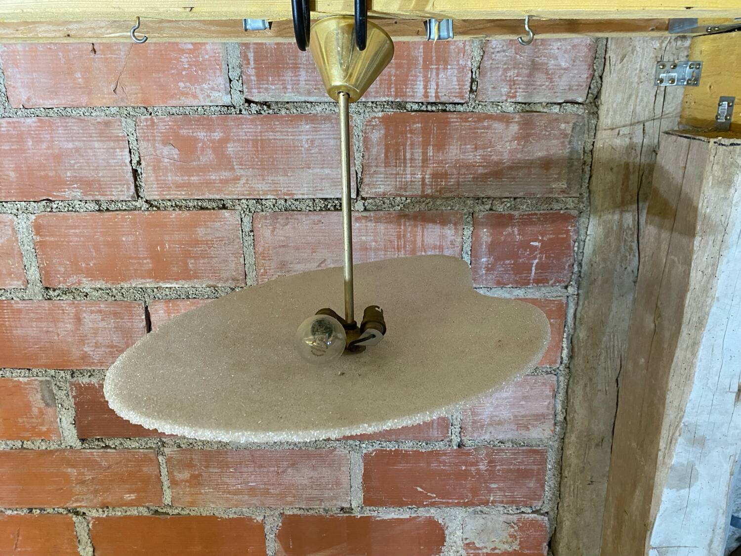 Antique perspex pendant light 60s vintage