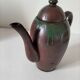 Ceramic coffee pot in red clay – artist's creation